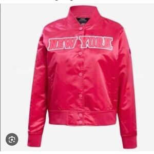 NWT Pro Standard NY Knicks Satin Bomber Jacket